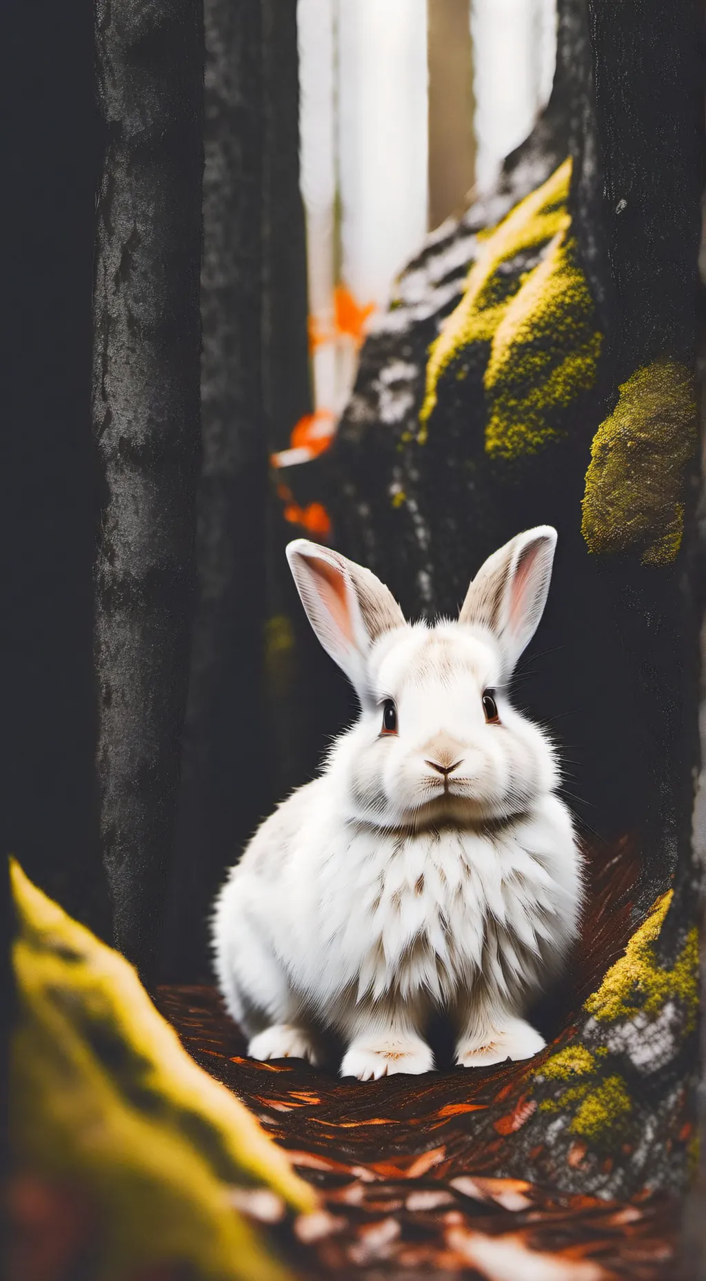 ai character: Baby bunny background