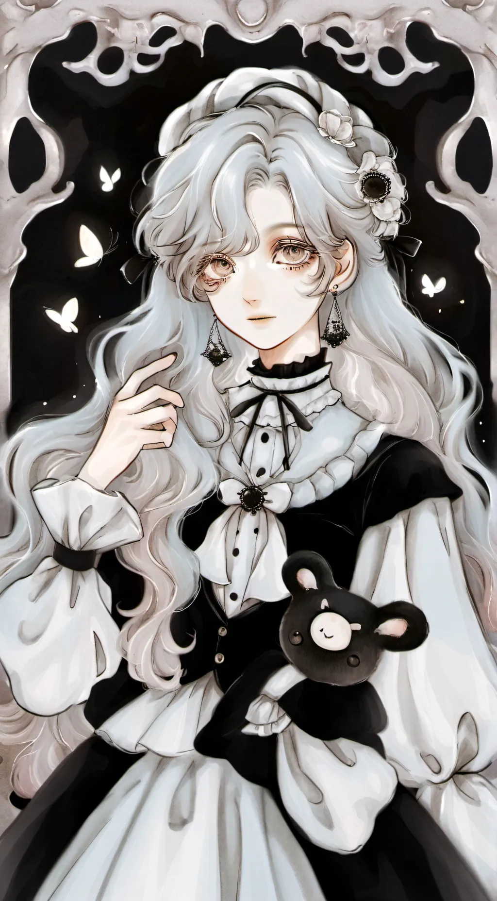 ai character: blur background