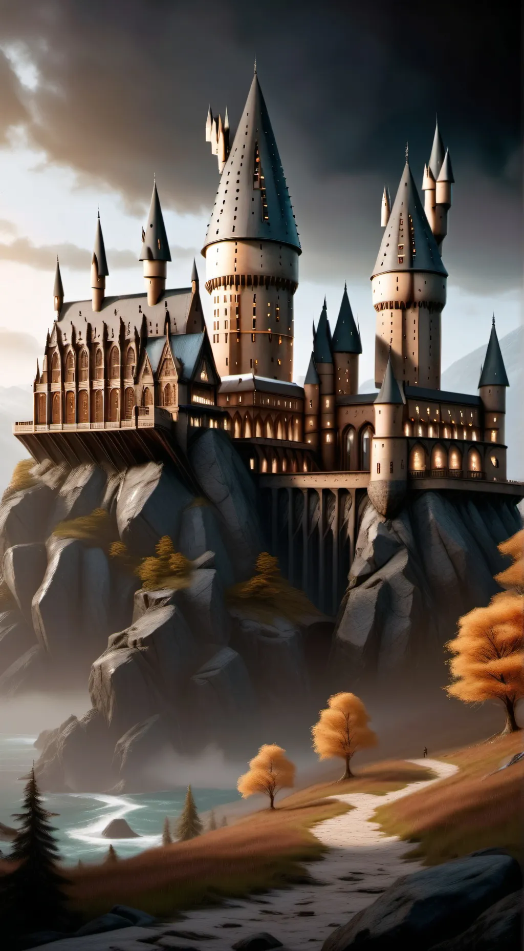 ai character: Hogwarts baby background