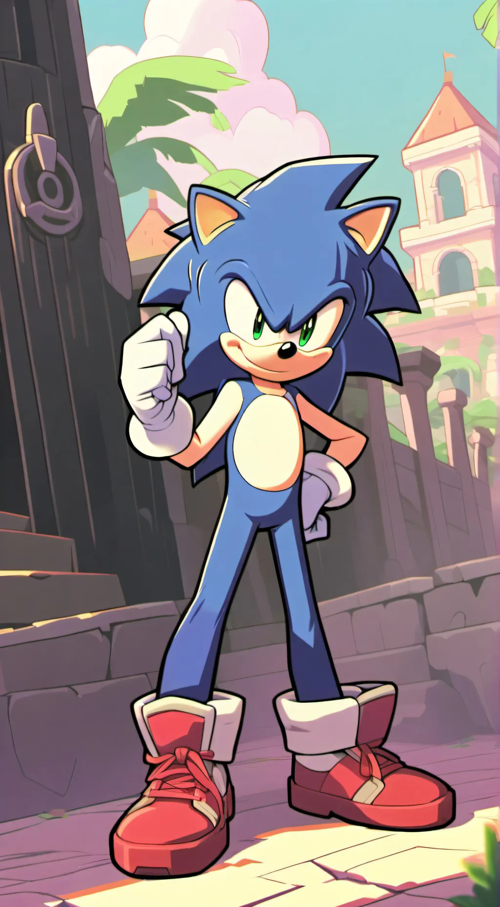 ai character: sonic 3 background