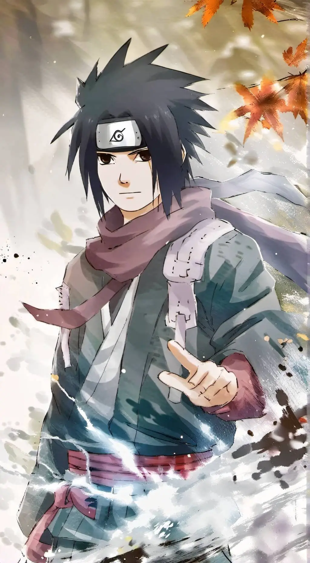 ai character: Sasuke Uchiha  background