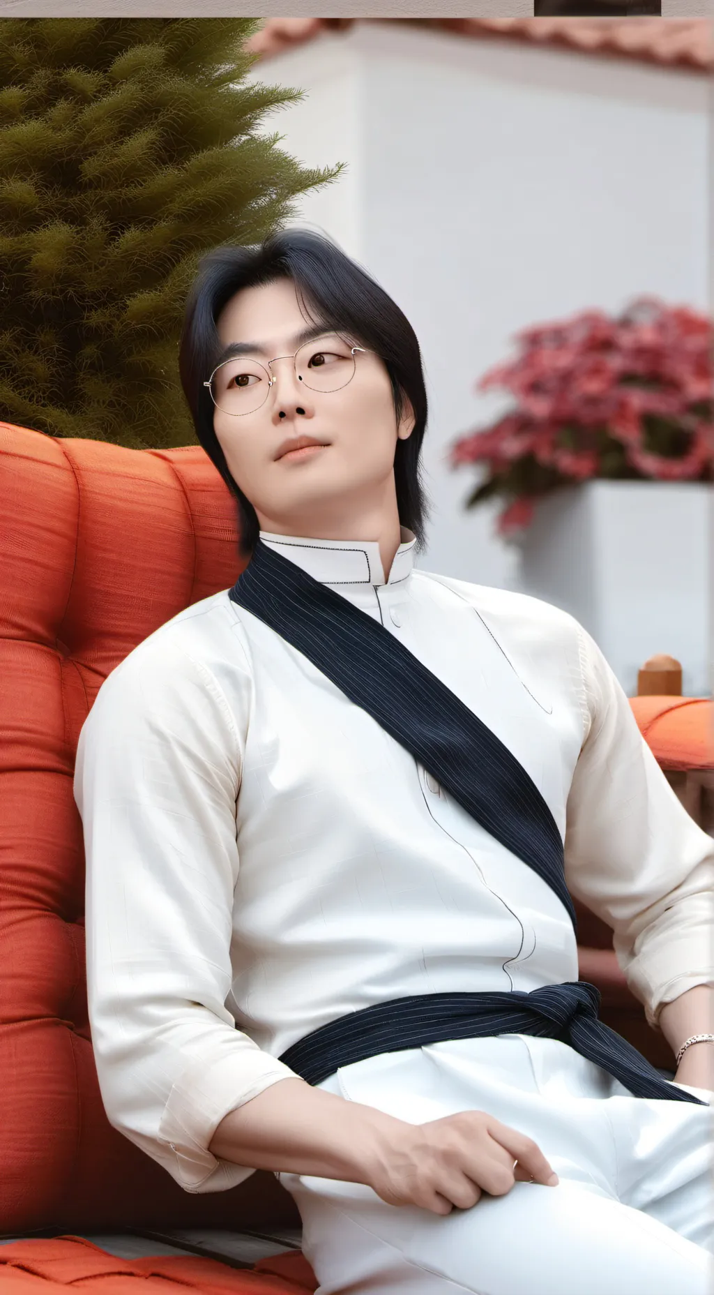 ai character: Roh Jae-won  background
