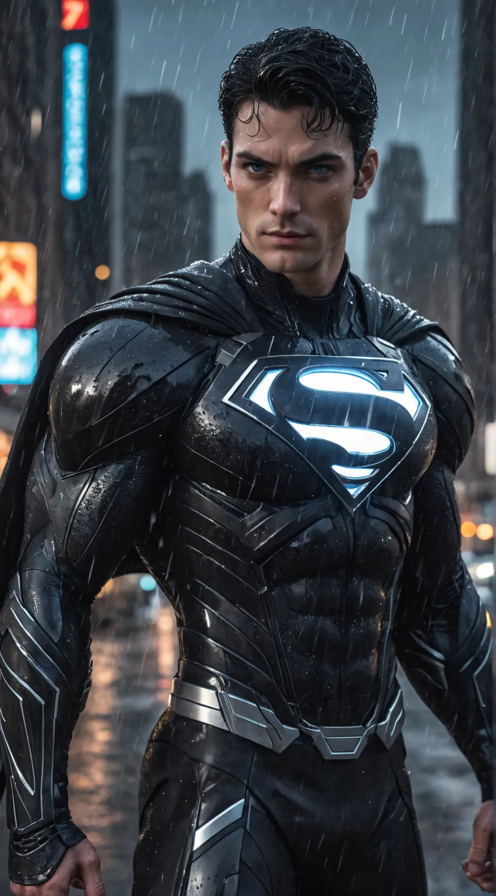 ai character: Superman  background