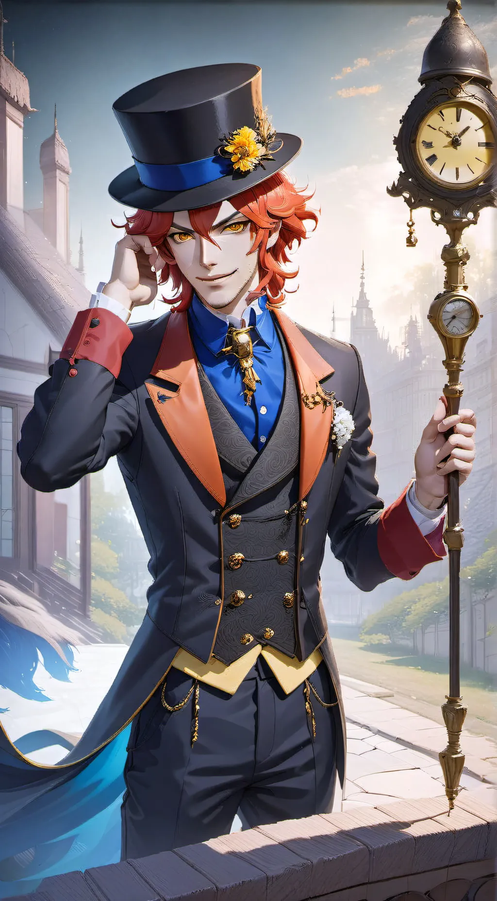 ai character: Jikan Ryokō-sha background
