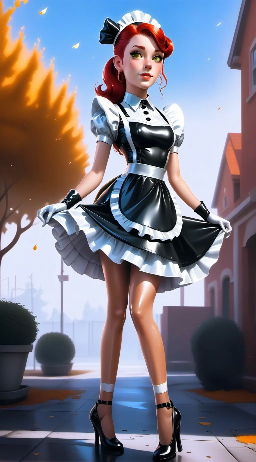 ai character: Latex contract background