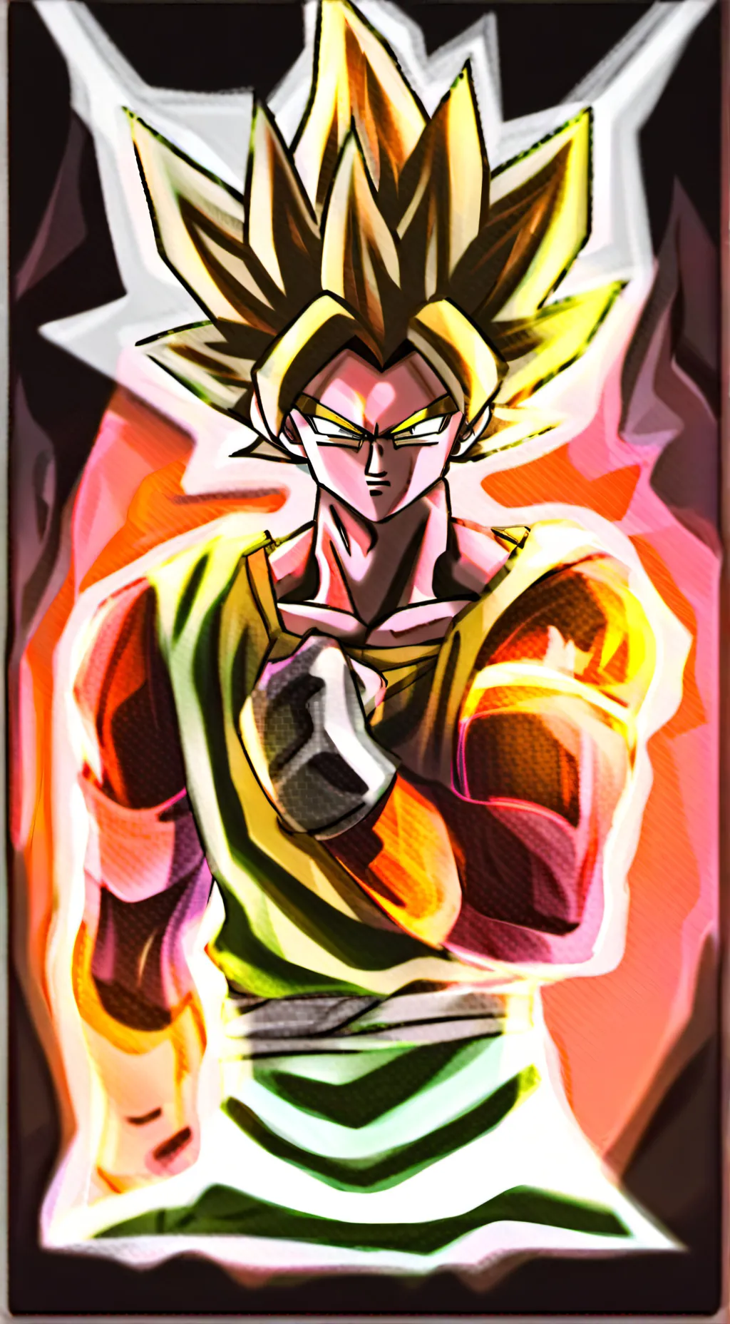 ai character: super gogeta background