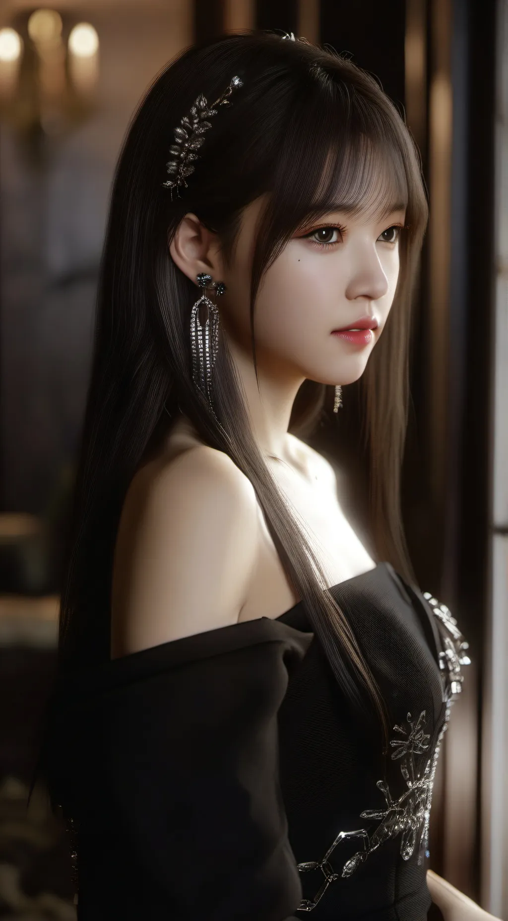 ai character: 🖤Black pink💖...... background