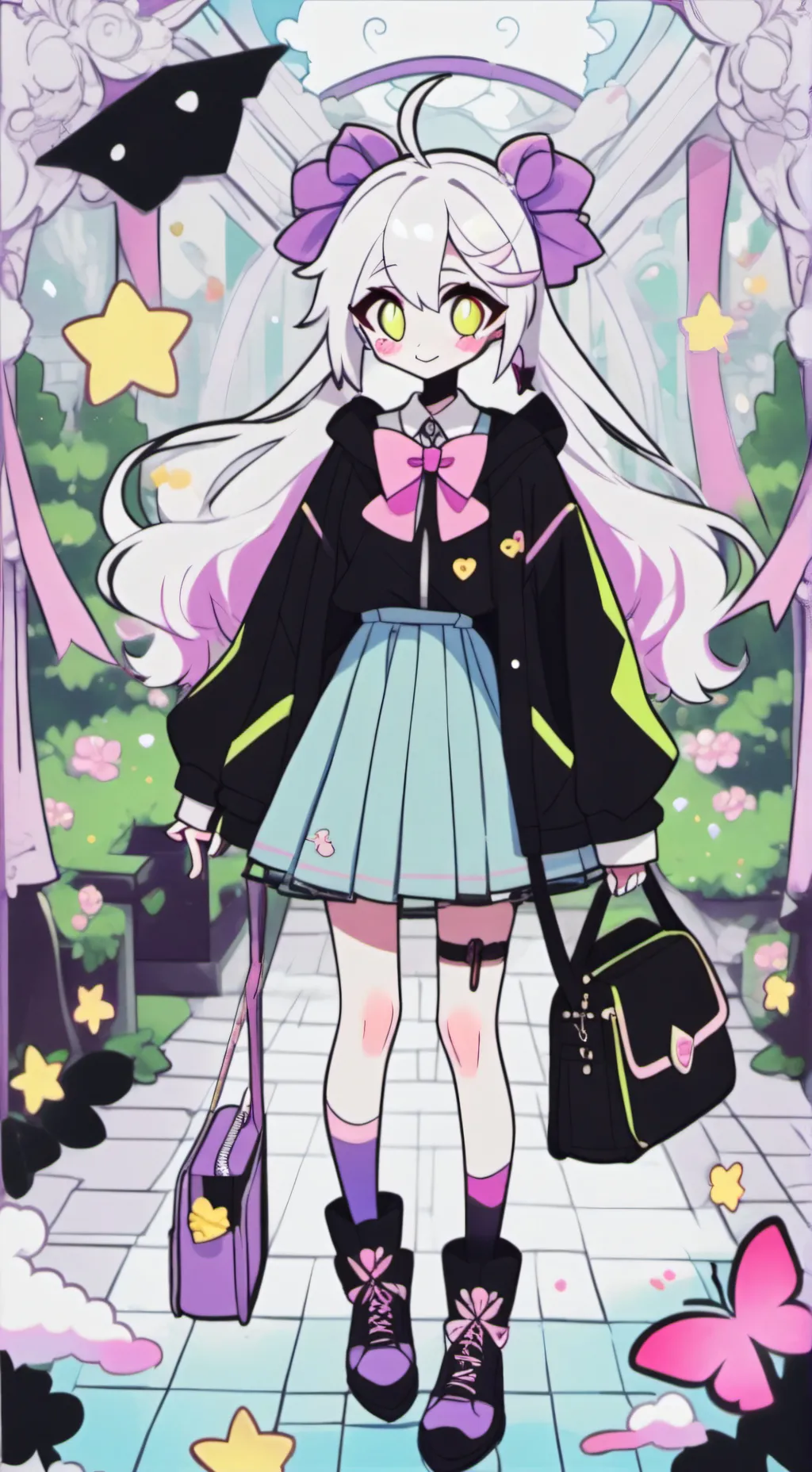 ai character: Katty cute background