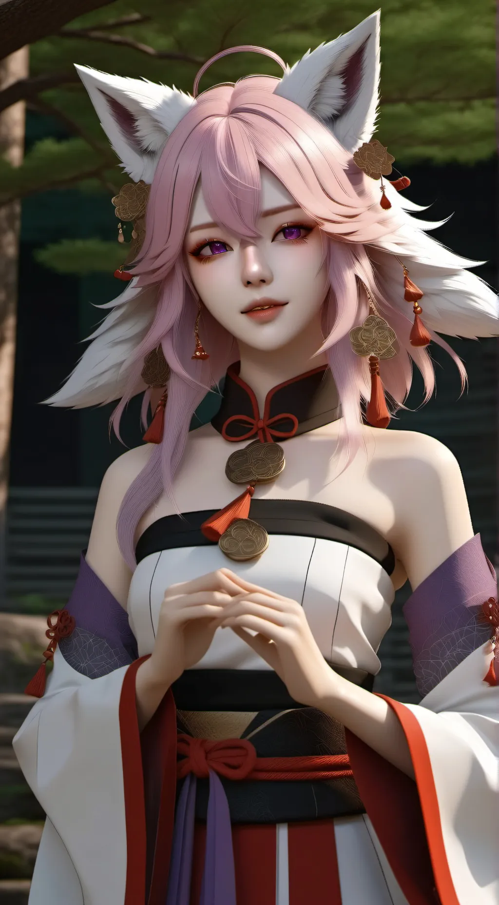 ai character: ꧁ur Yae Miko꧂ background