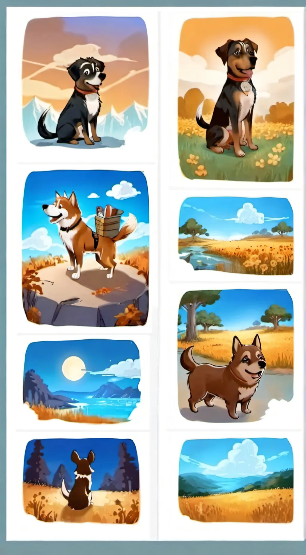 ai character: bluey too the mall background