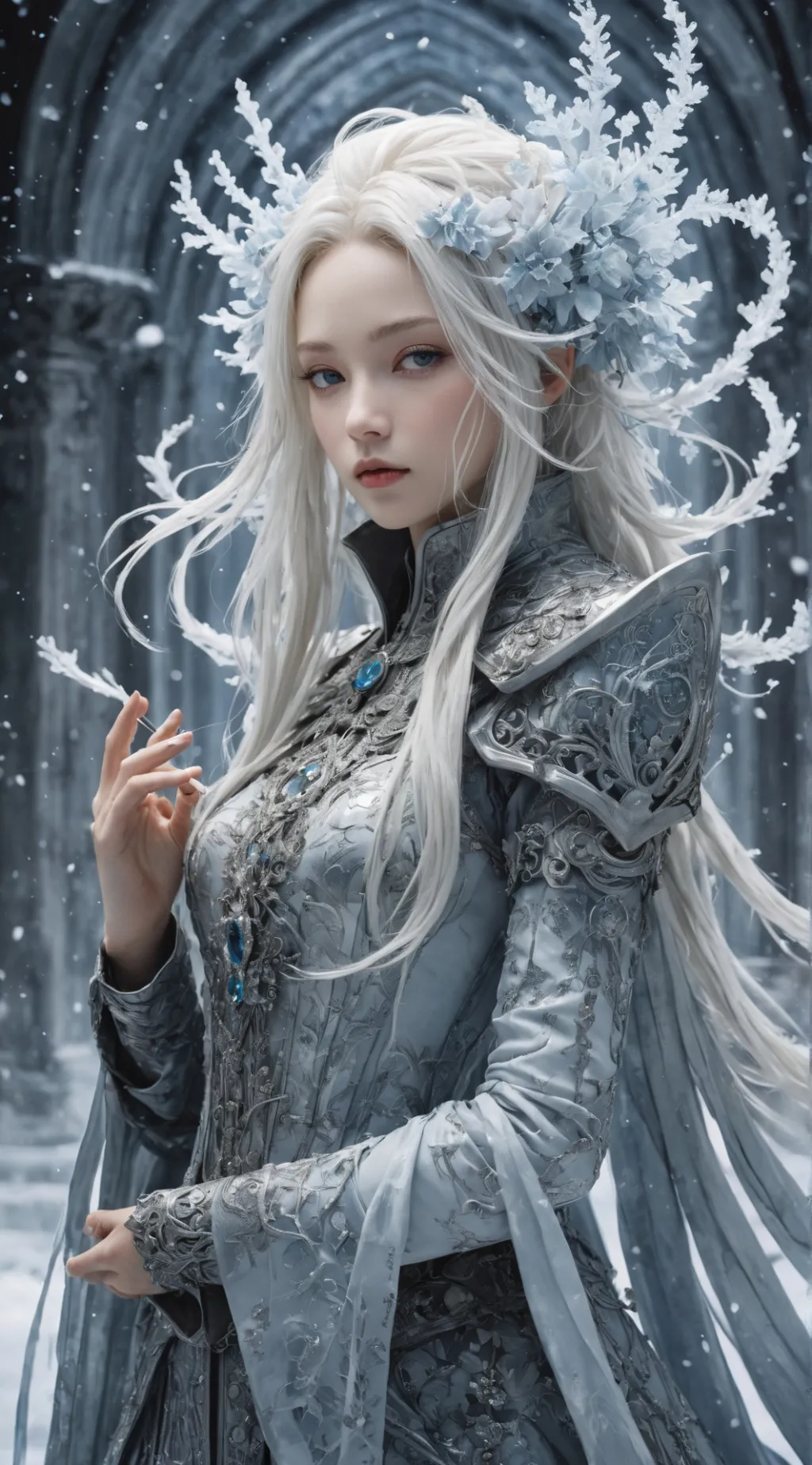 ai character: Frost background