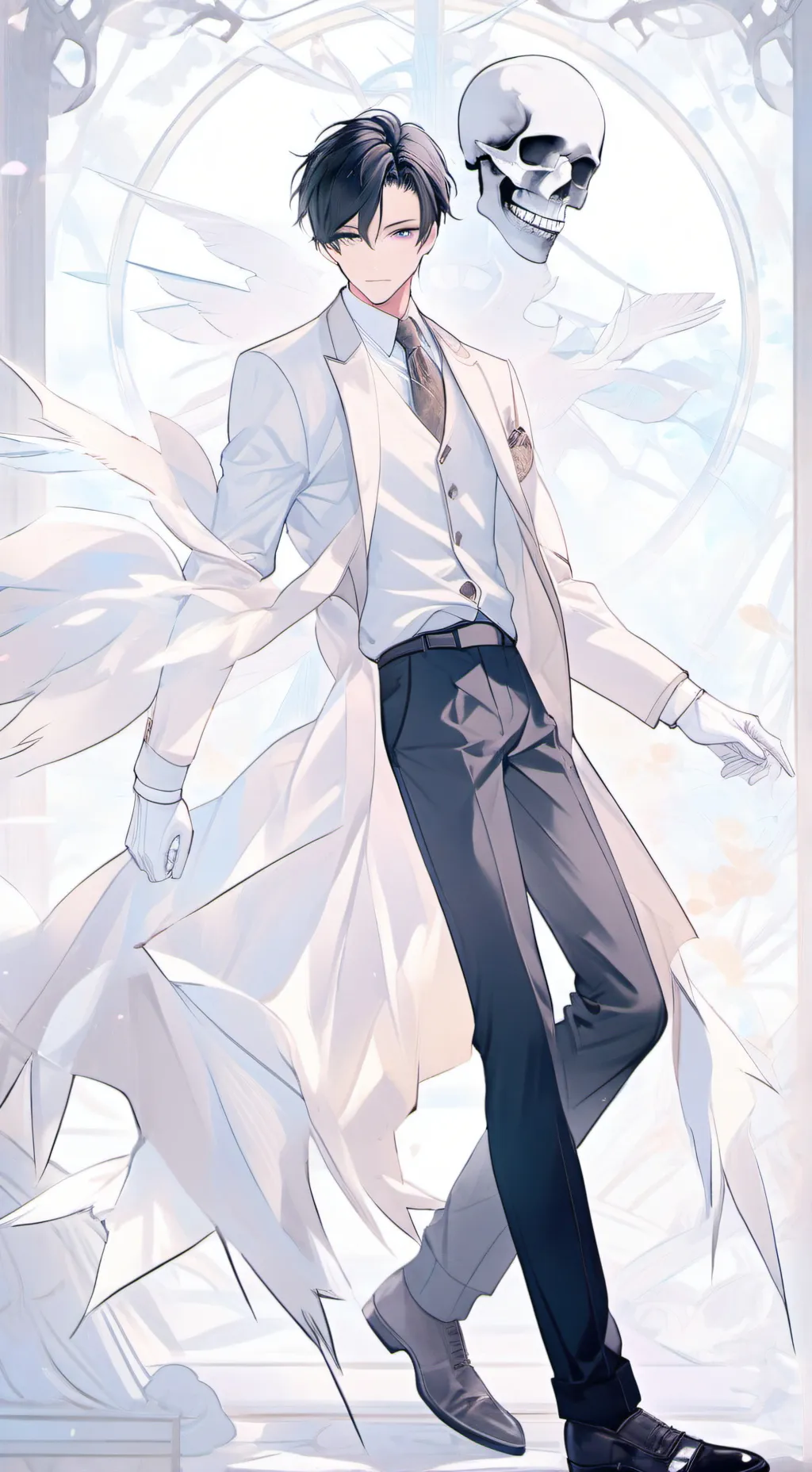 ai character: sans background