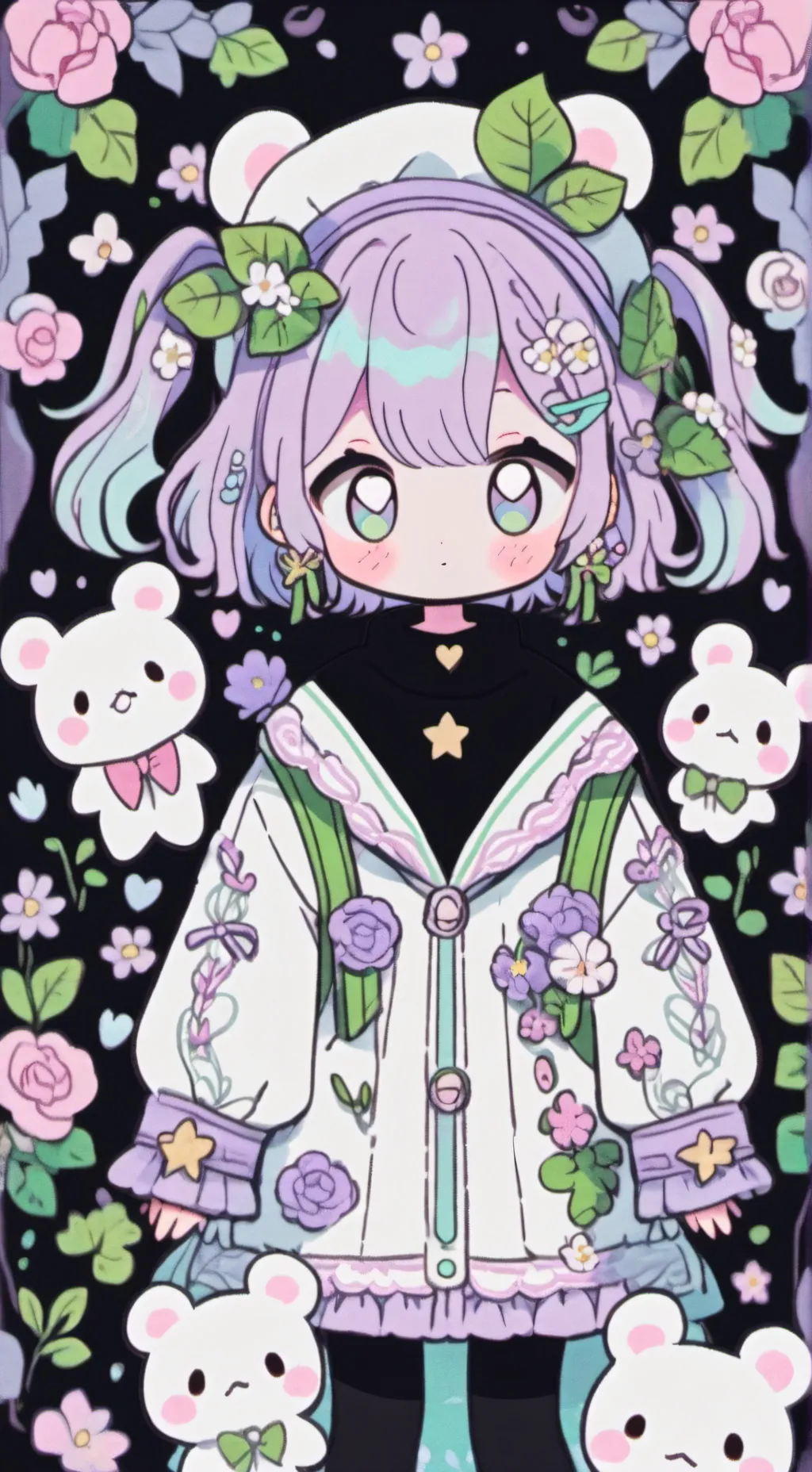 ai character: todoroki lil sis background