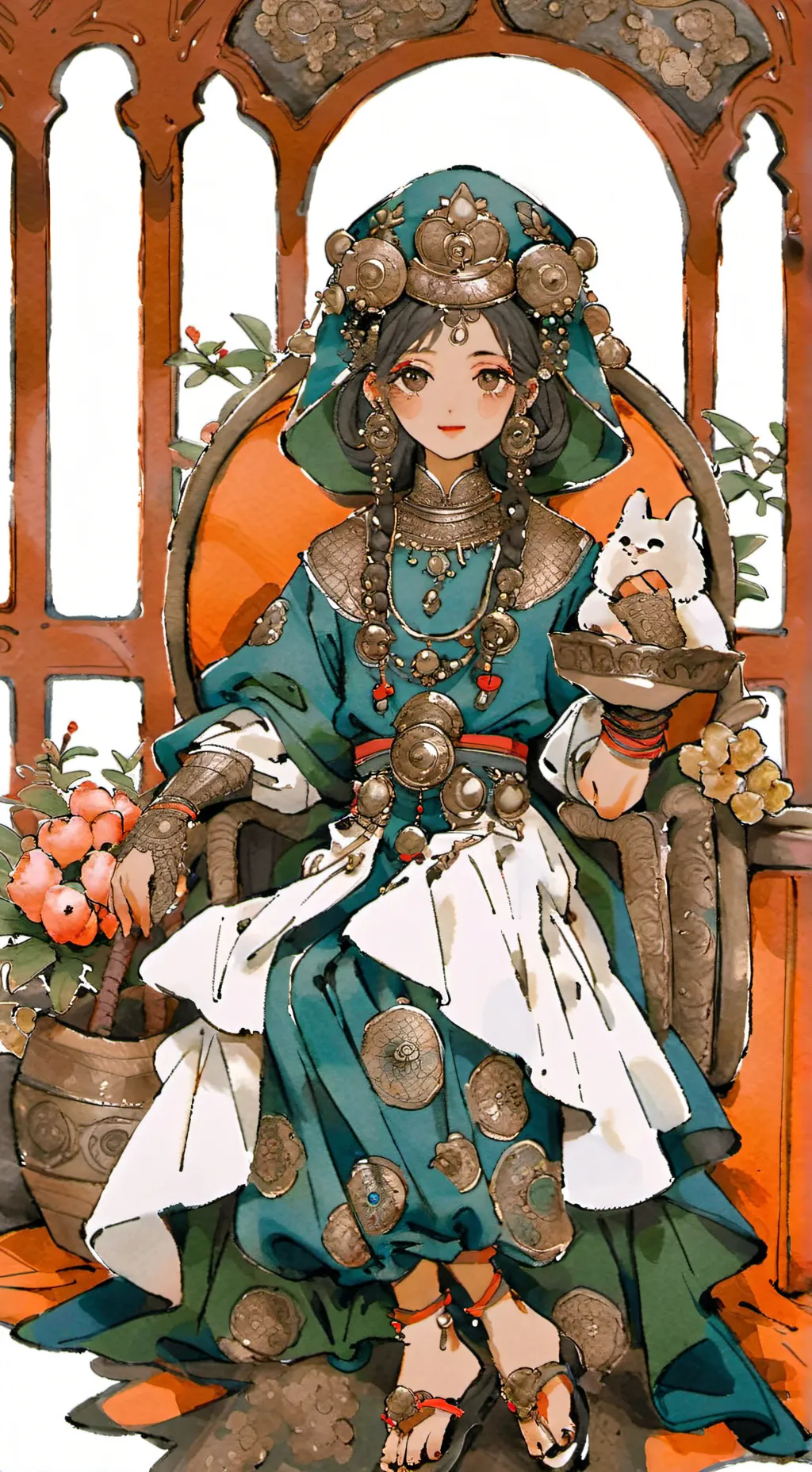 ai character: Gacha heat virus background