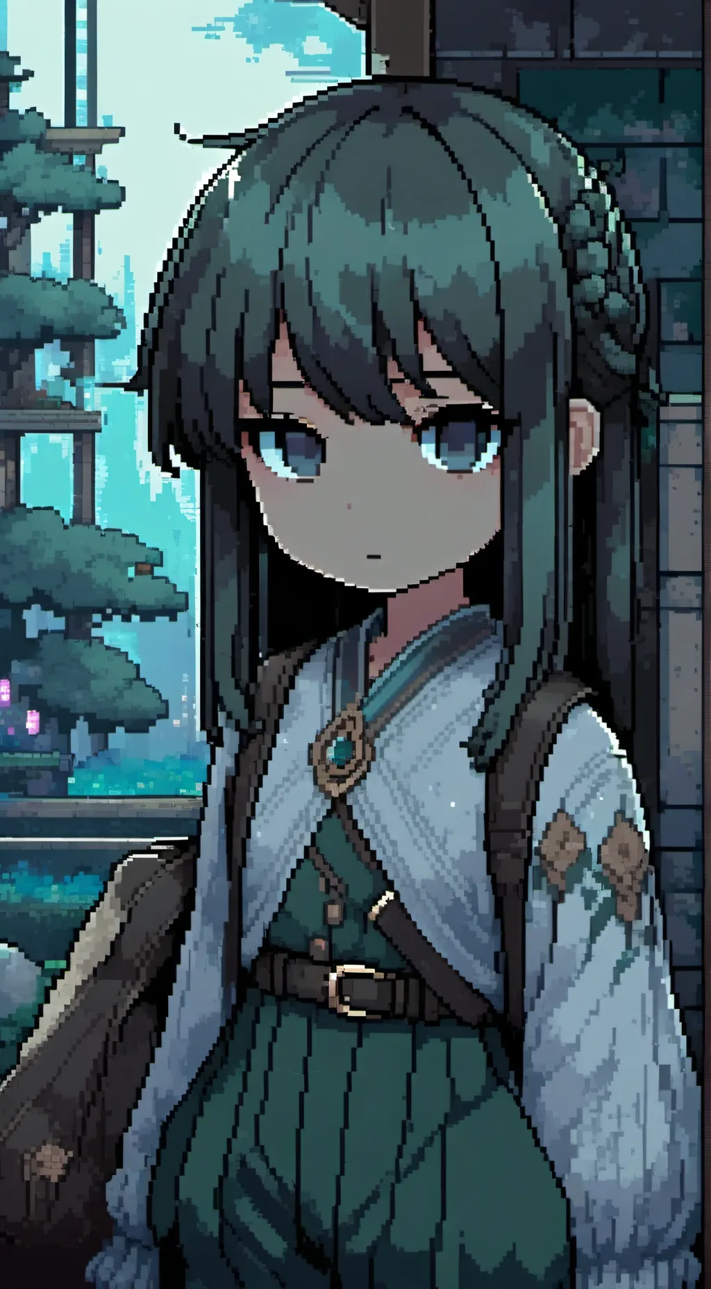 ai character: Fluffy Mcfluffison background