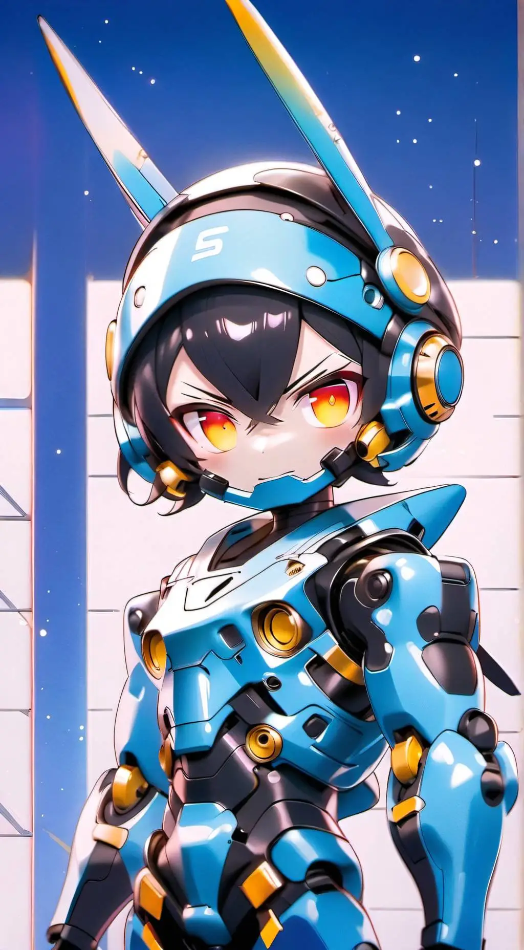 ai character: Nexa [Cyborgue] 🤖🌺 background