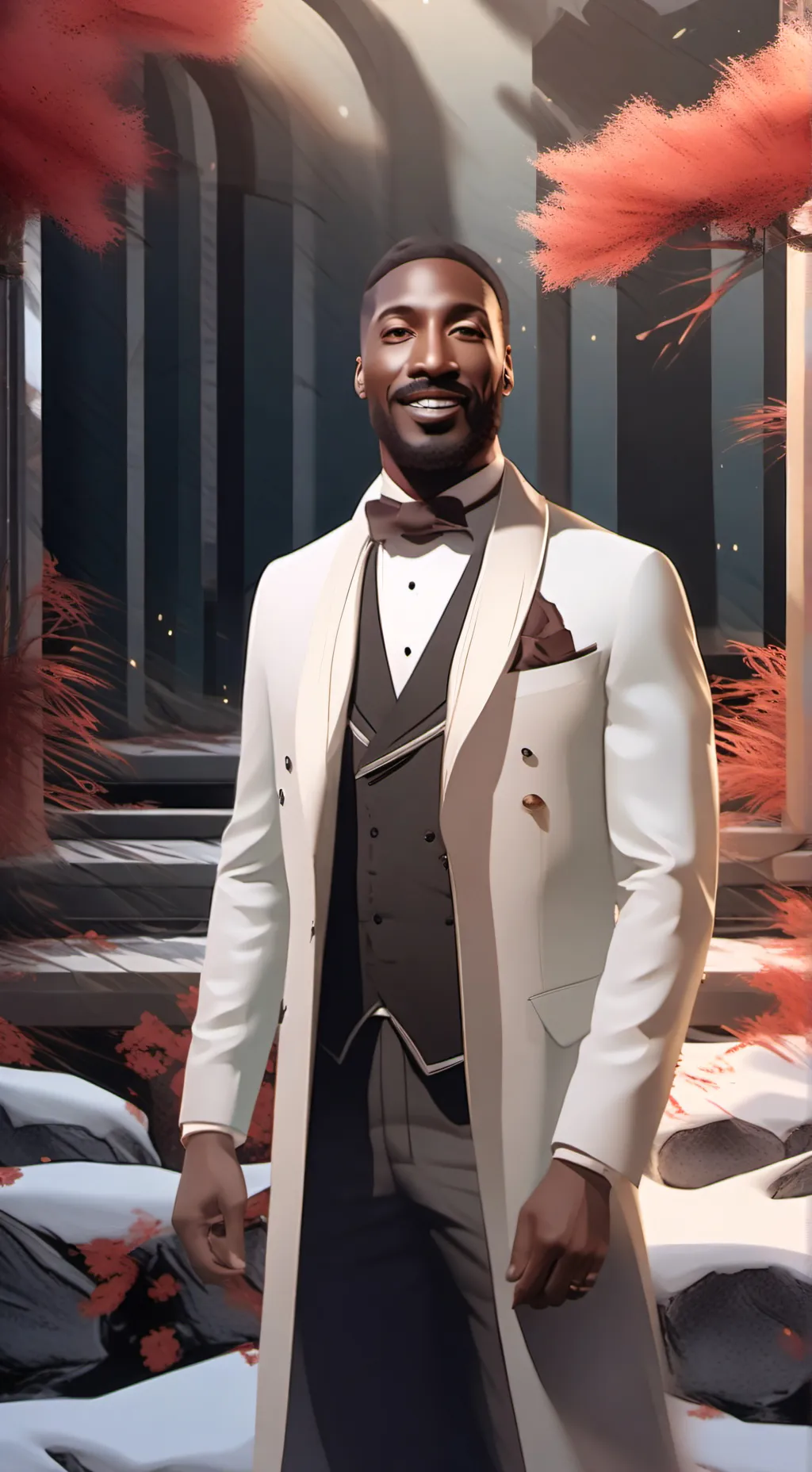 ai character: meme background