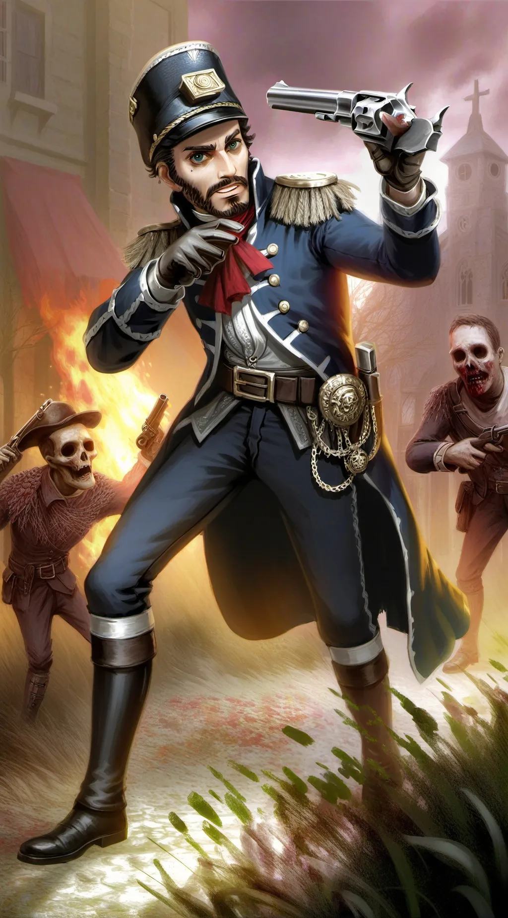 ai character: G&B x dw background