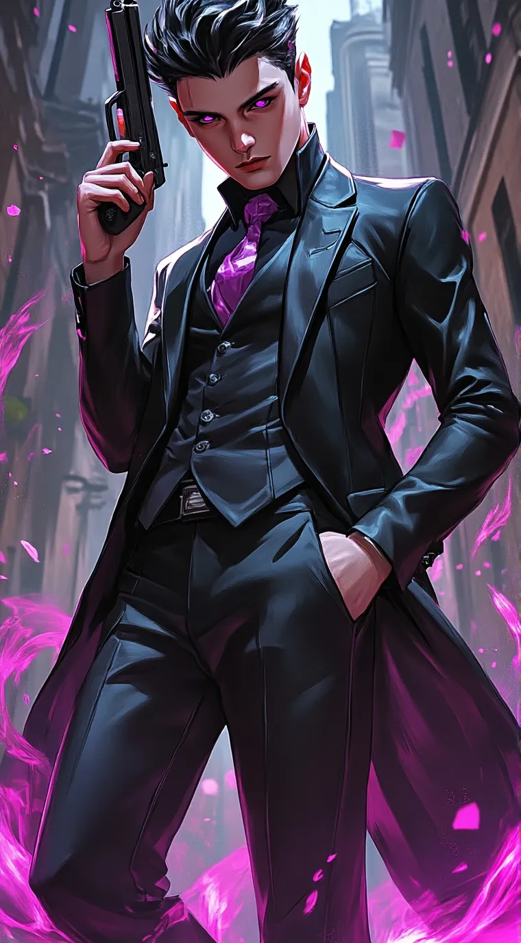 ai character: ¥ James Fowld ¥ background