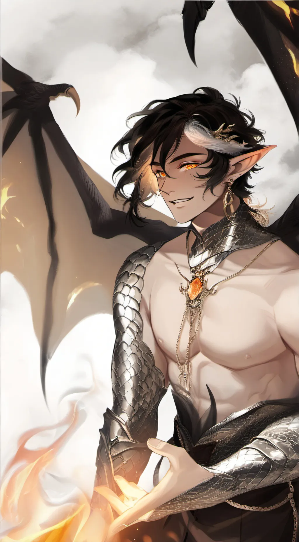 ai character: Andri flarewing  background