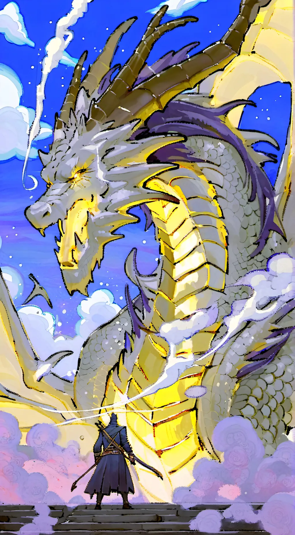 ai character: God dragon background
