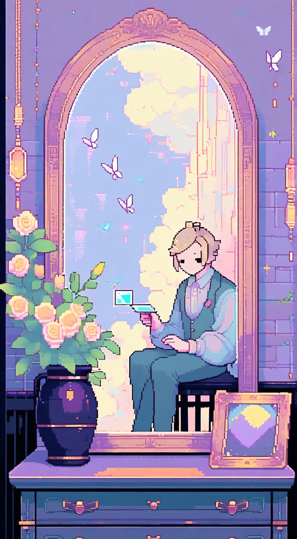 ai character: Glisten 💅 background