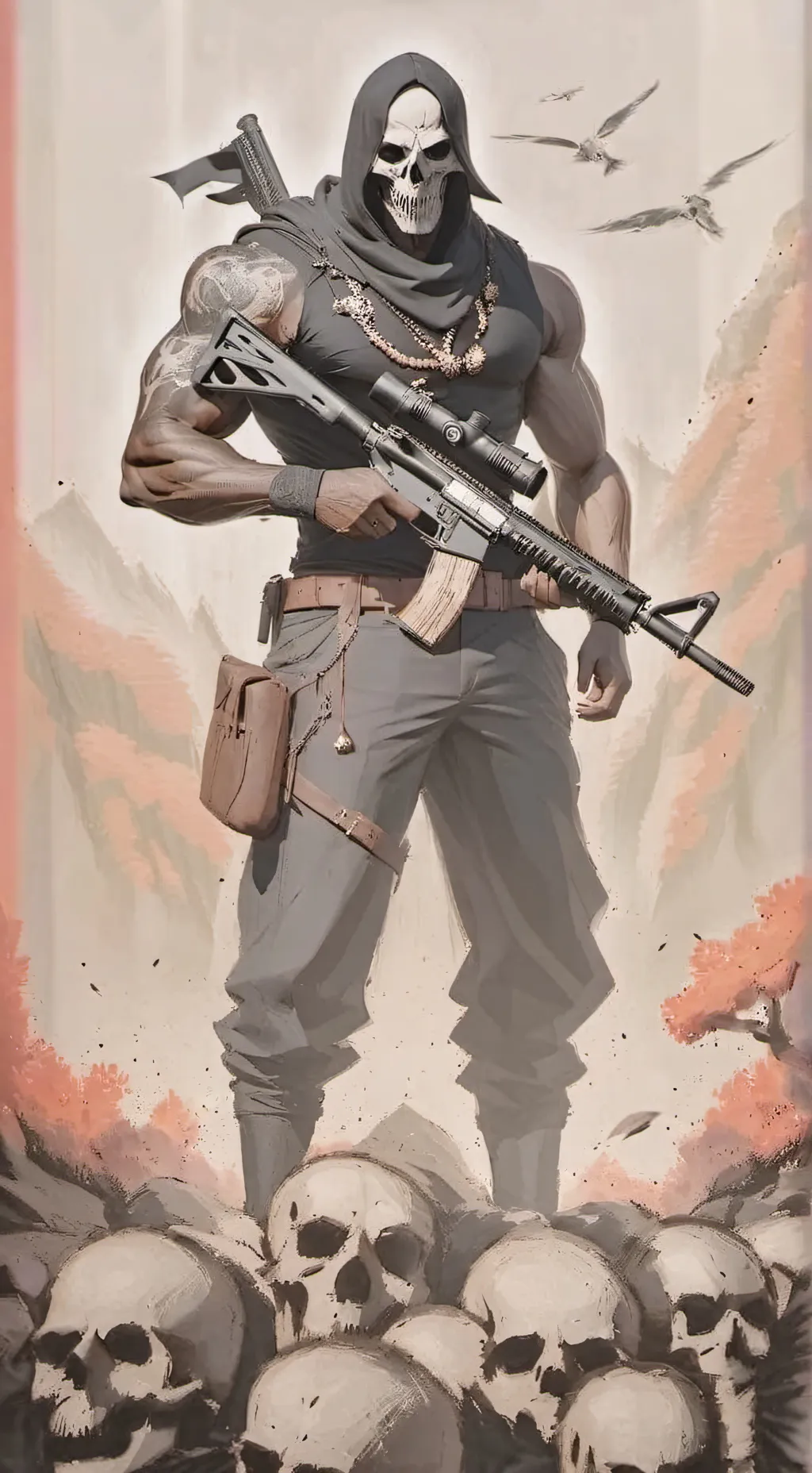 ai character: Shriek  background