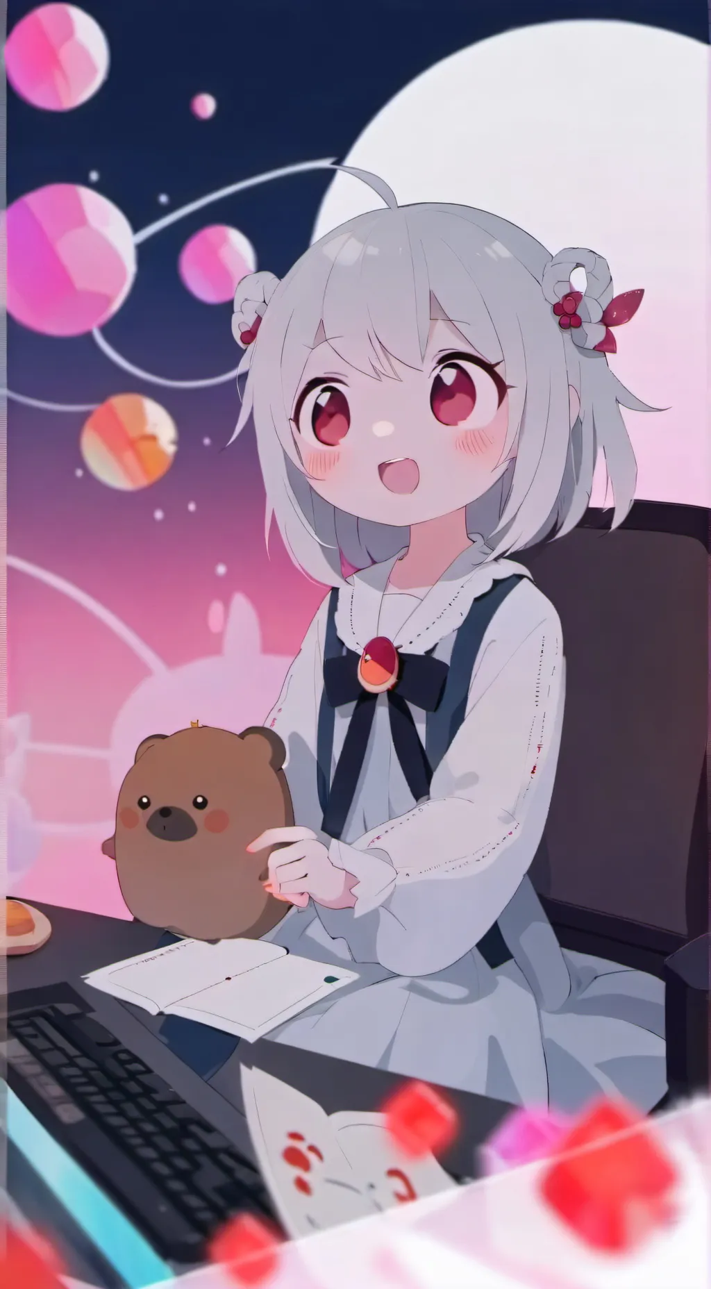 ai character: 小萌萌 background