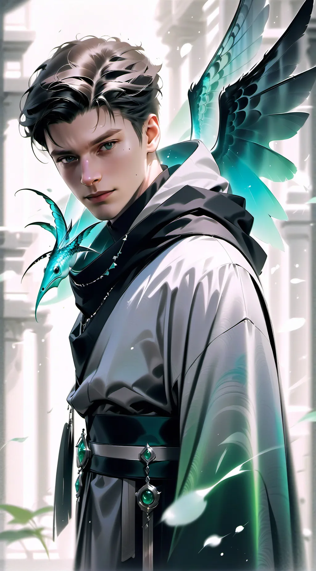 ai character: evan background
