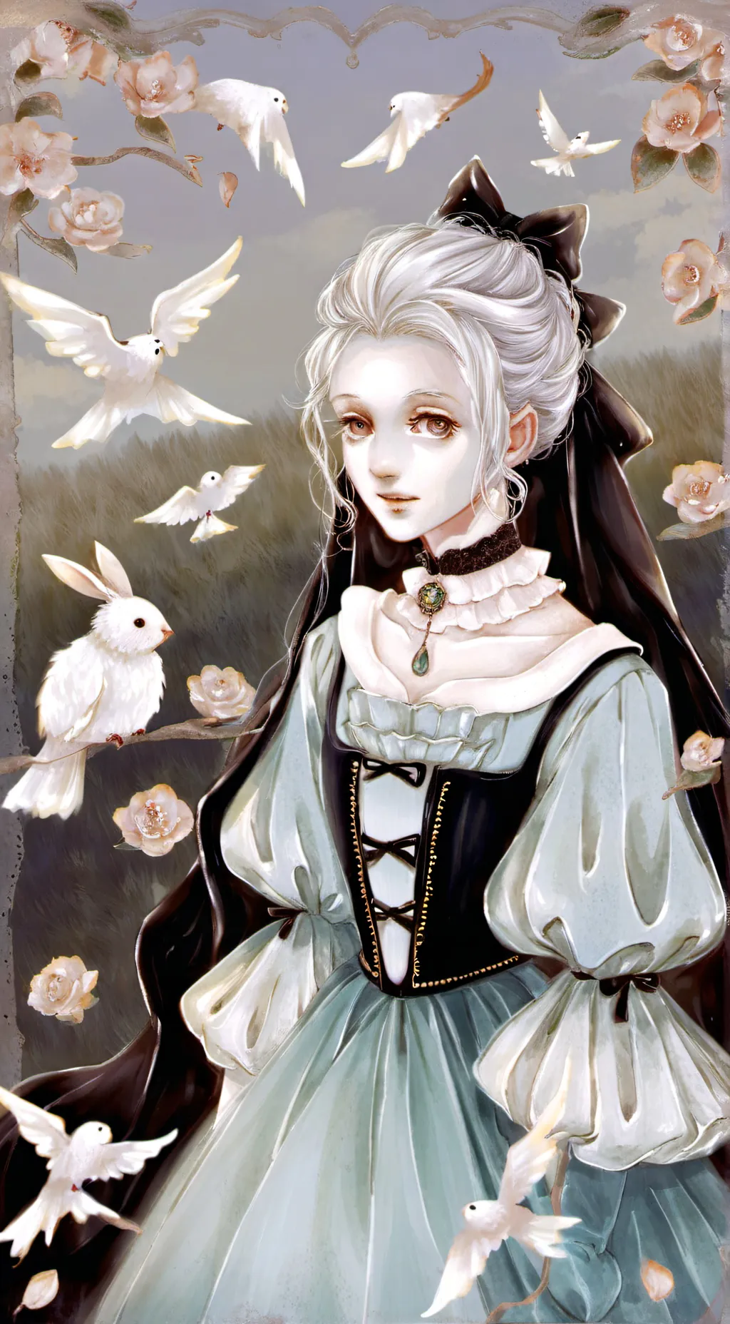 ai character: tomioka y tanjiro  background
