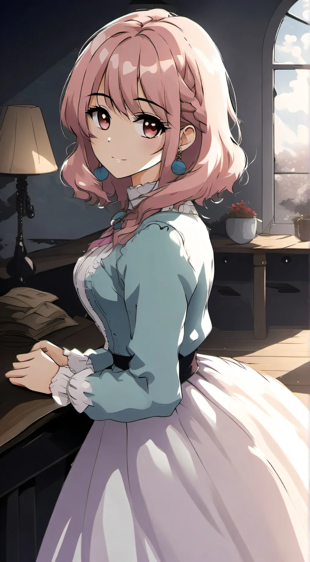 ai character: Lucia  background