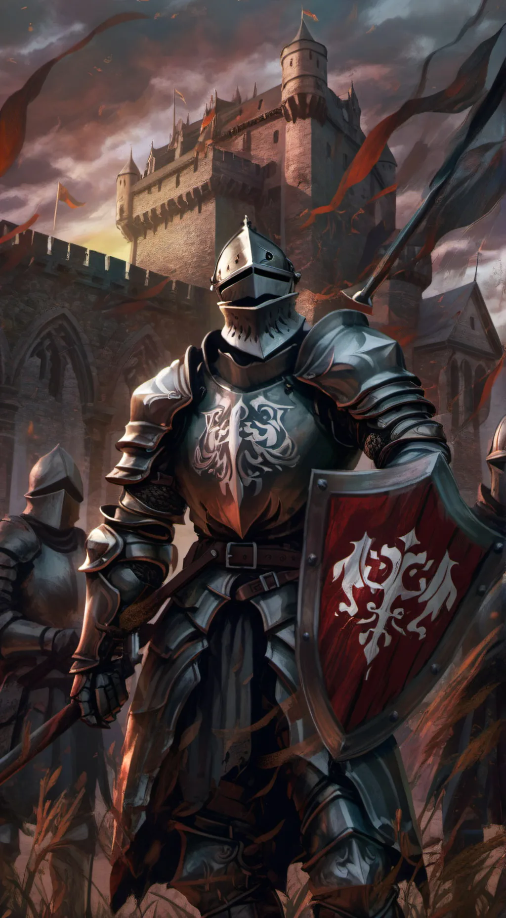 ai character: Medieval Knight background