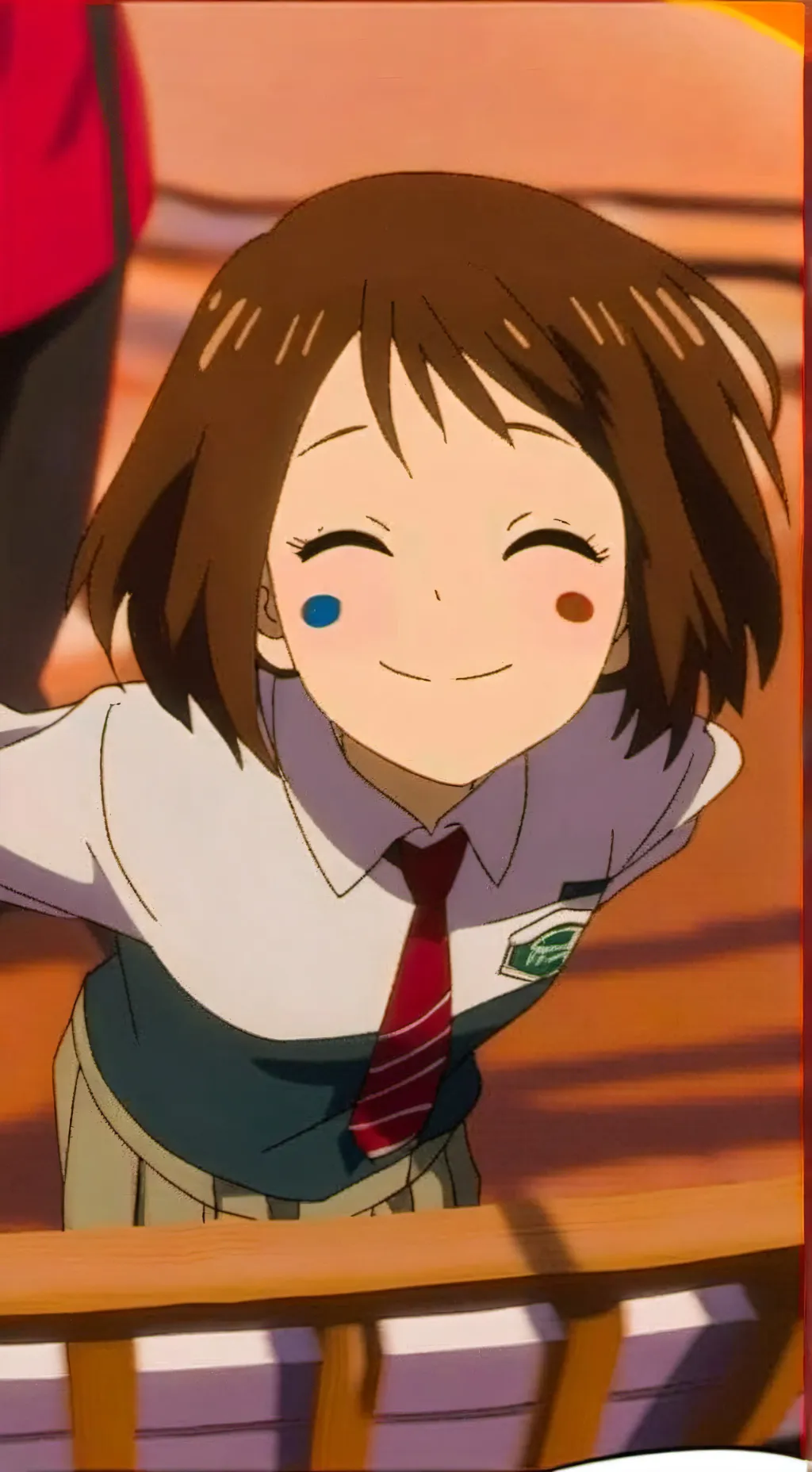 ai character: OCHACO URARAKA background