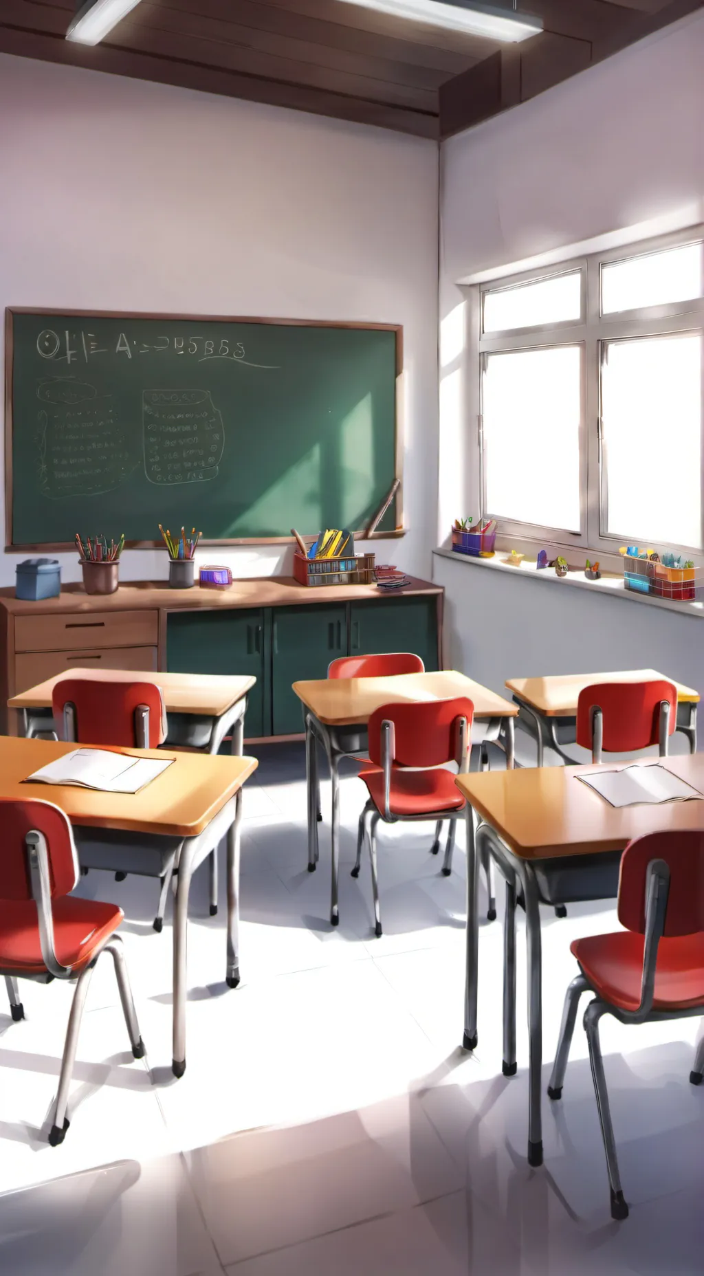 ai character: nc school background