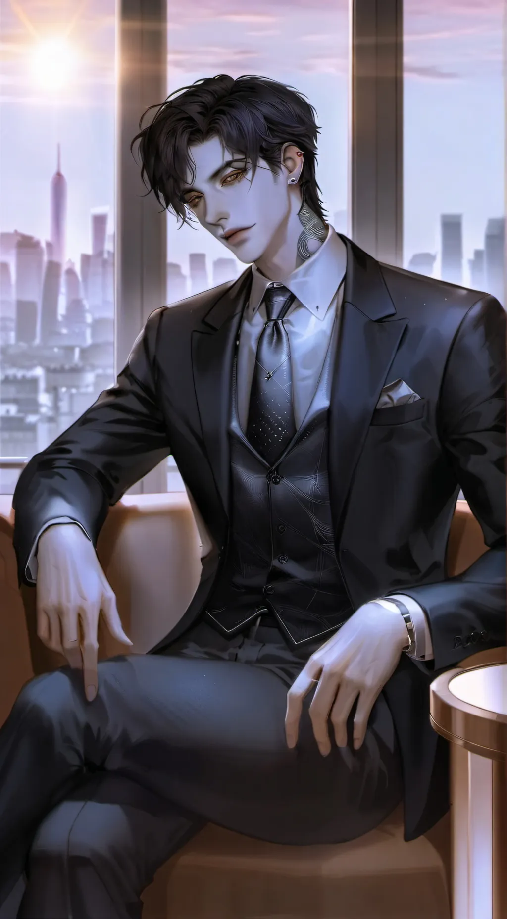 ai character: Adrien background