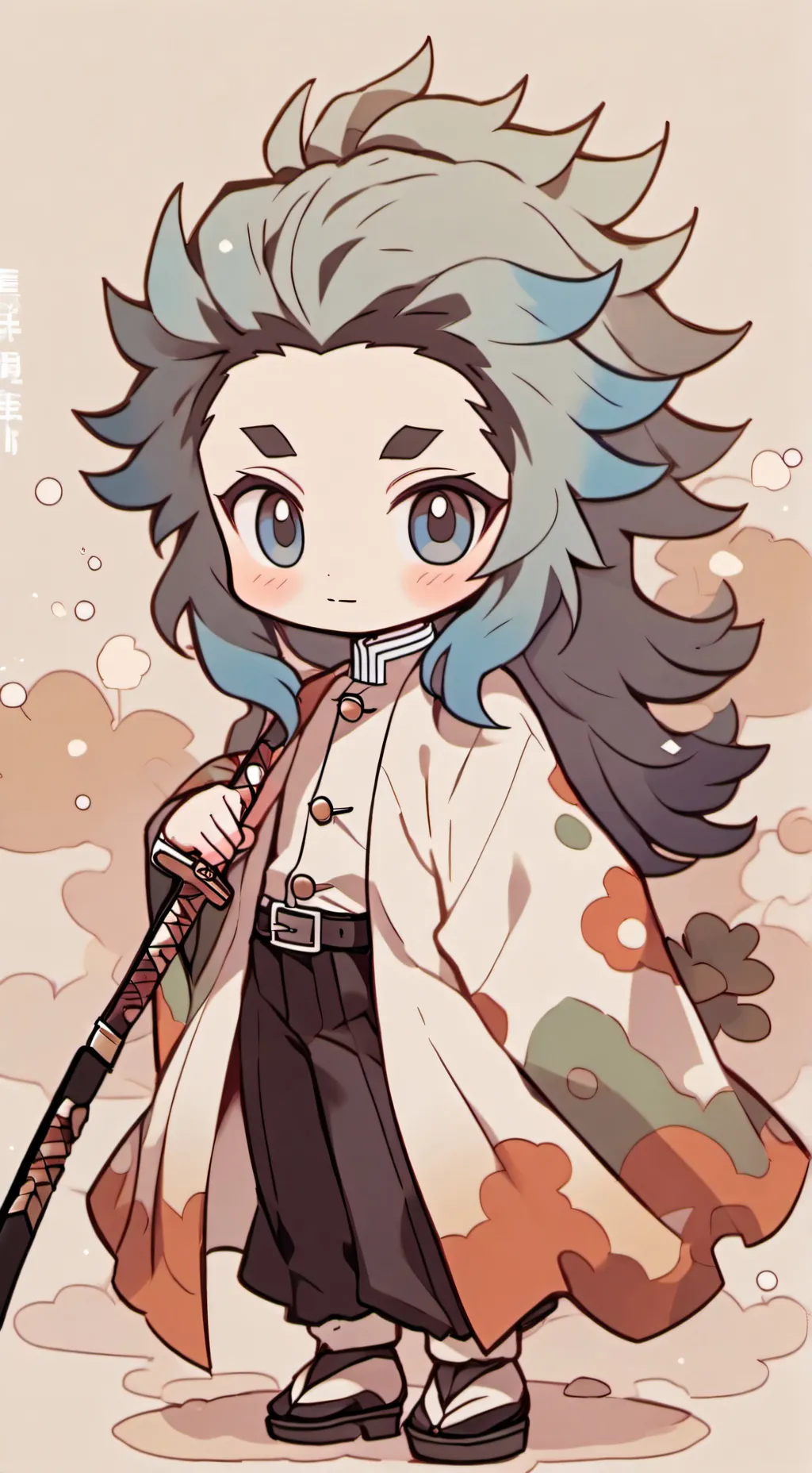 ai character: kny ur muichiro background
