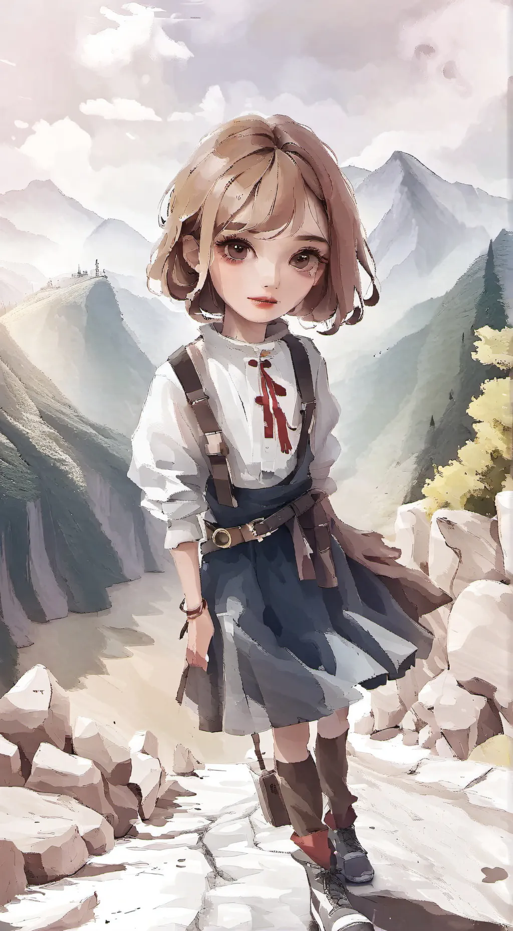 ai character: kny bebe background