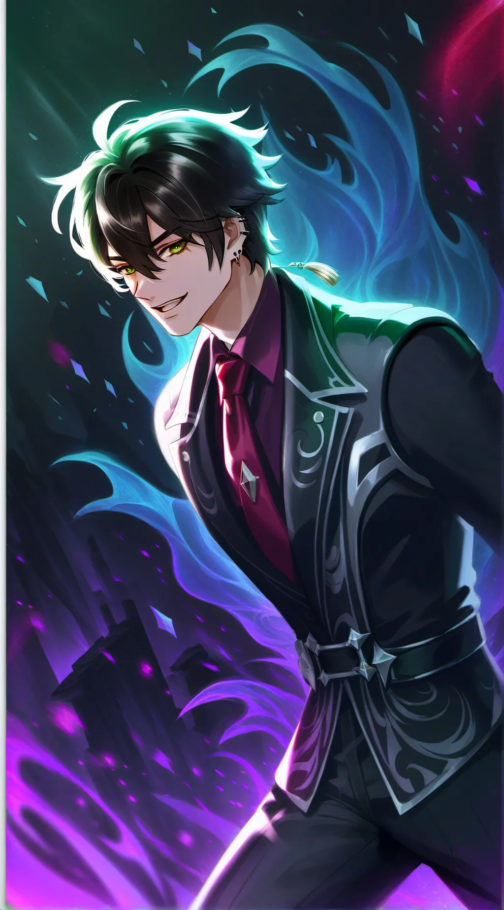 ai character: kny background