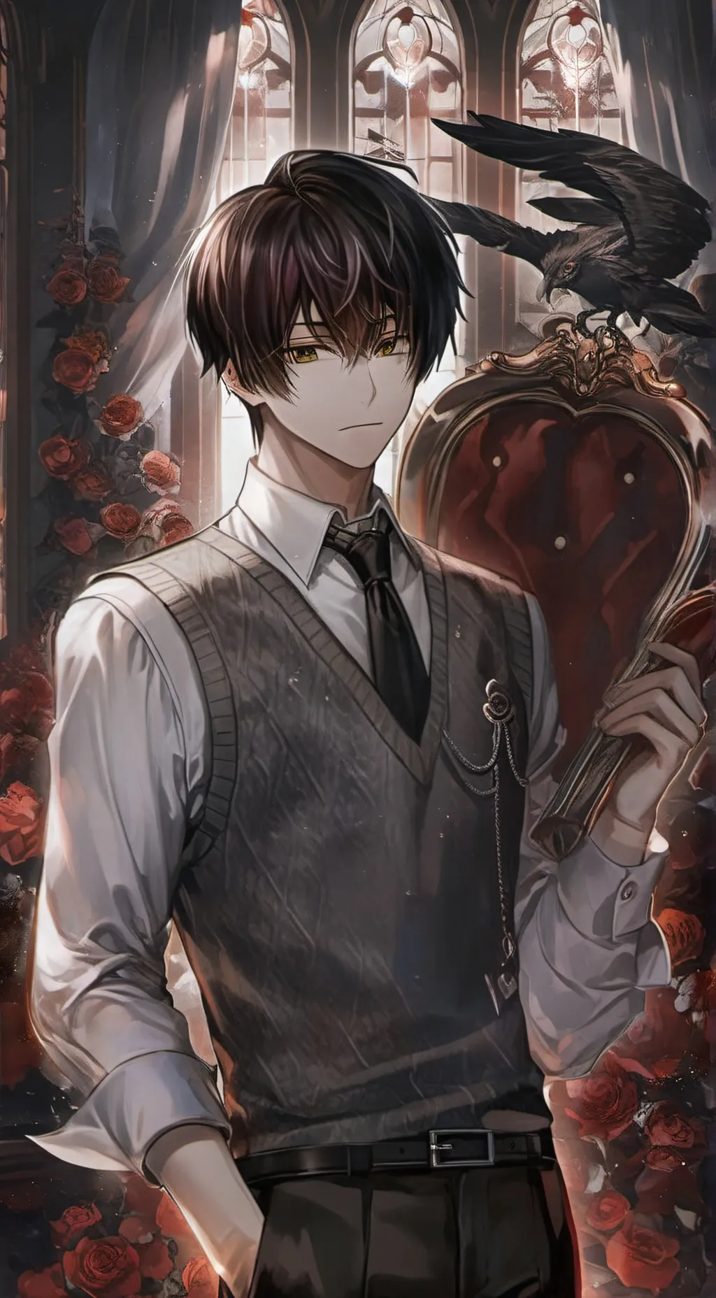 ai character: Eddie~Workshop background