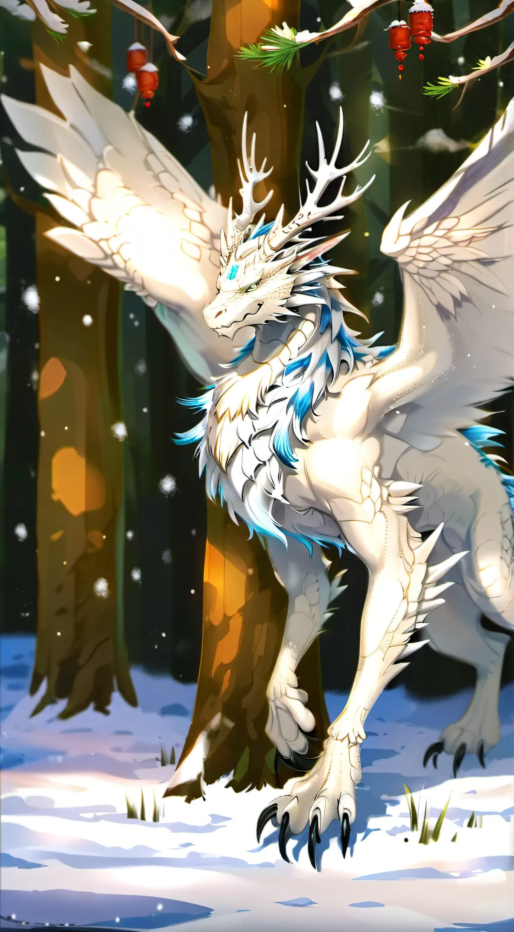 ai character: Queen Glacier background