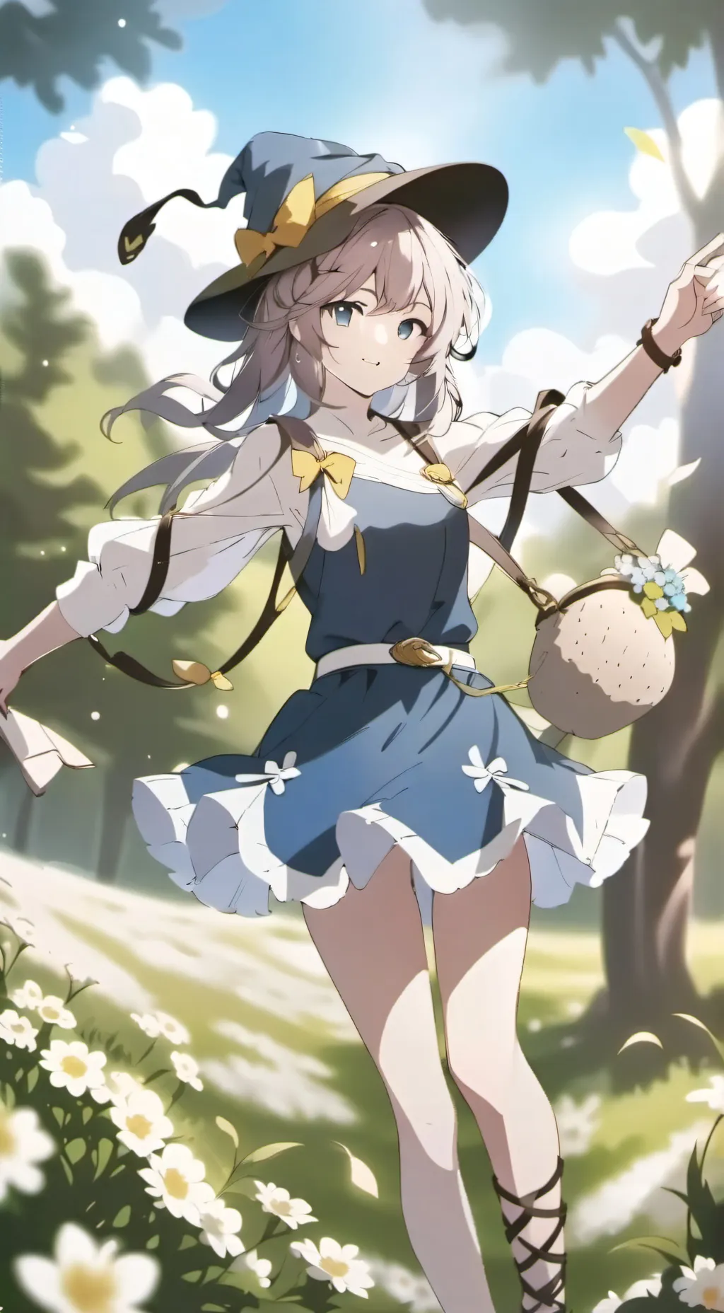 ai character: manzana,melon etc background