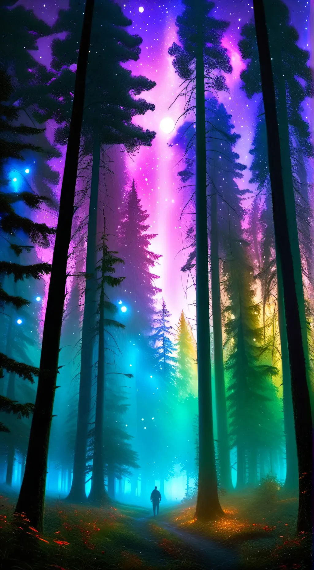 ai character: The Woods background