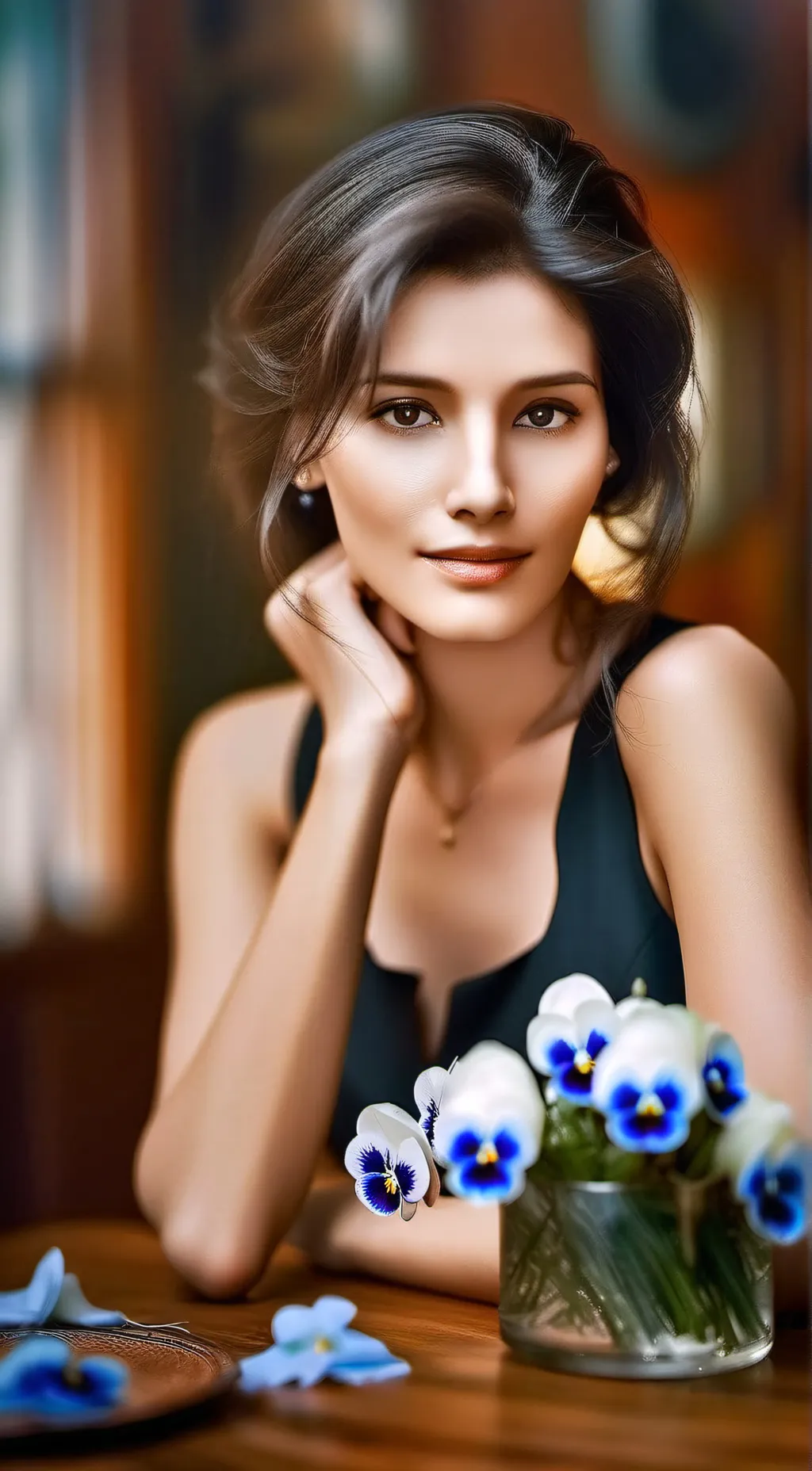 ai character: pansy and sg background