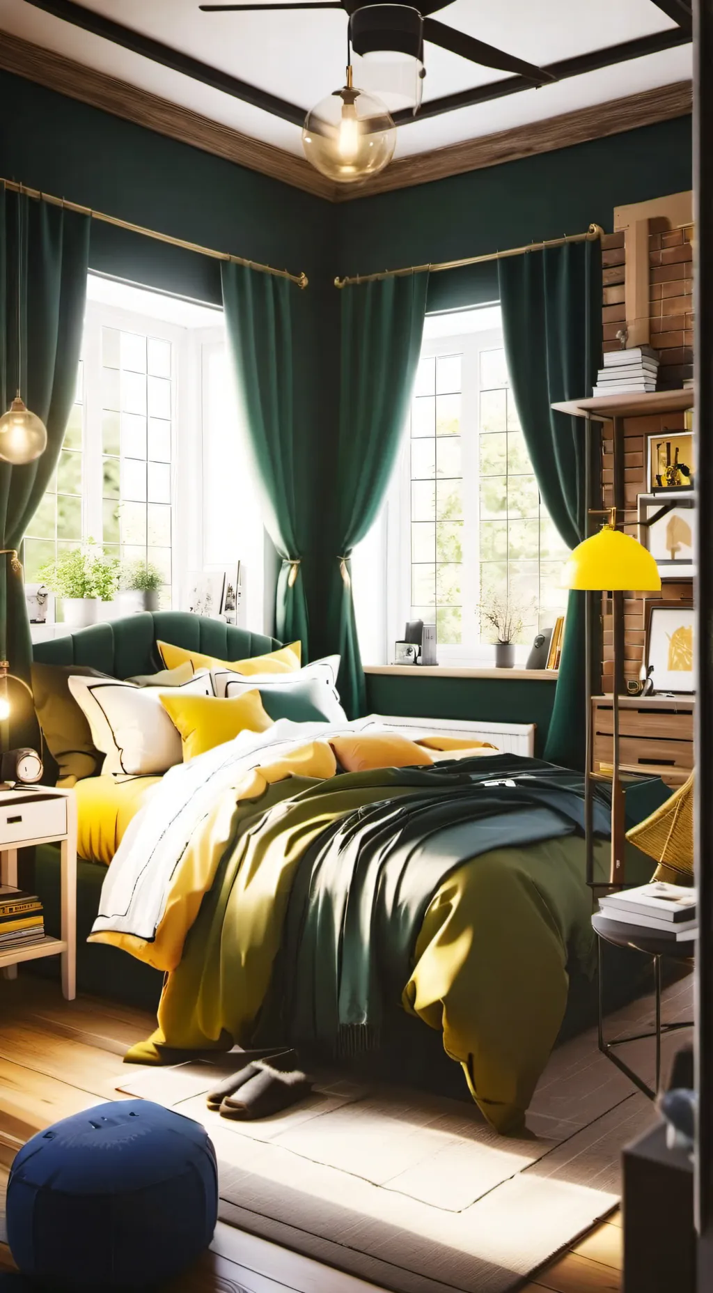 ai character: MHA sleepover background