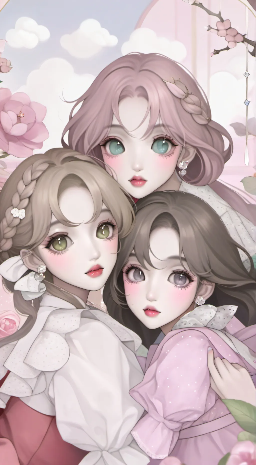 ai character: 3😅 background