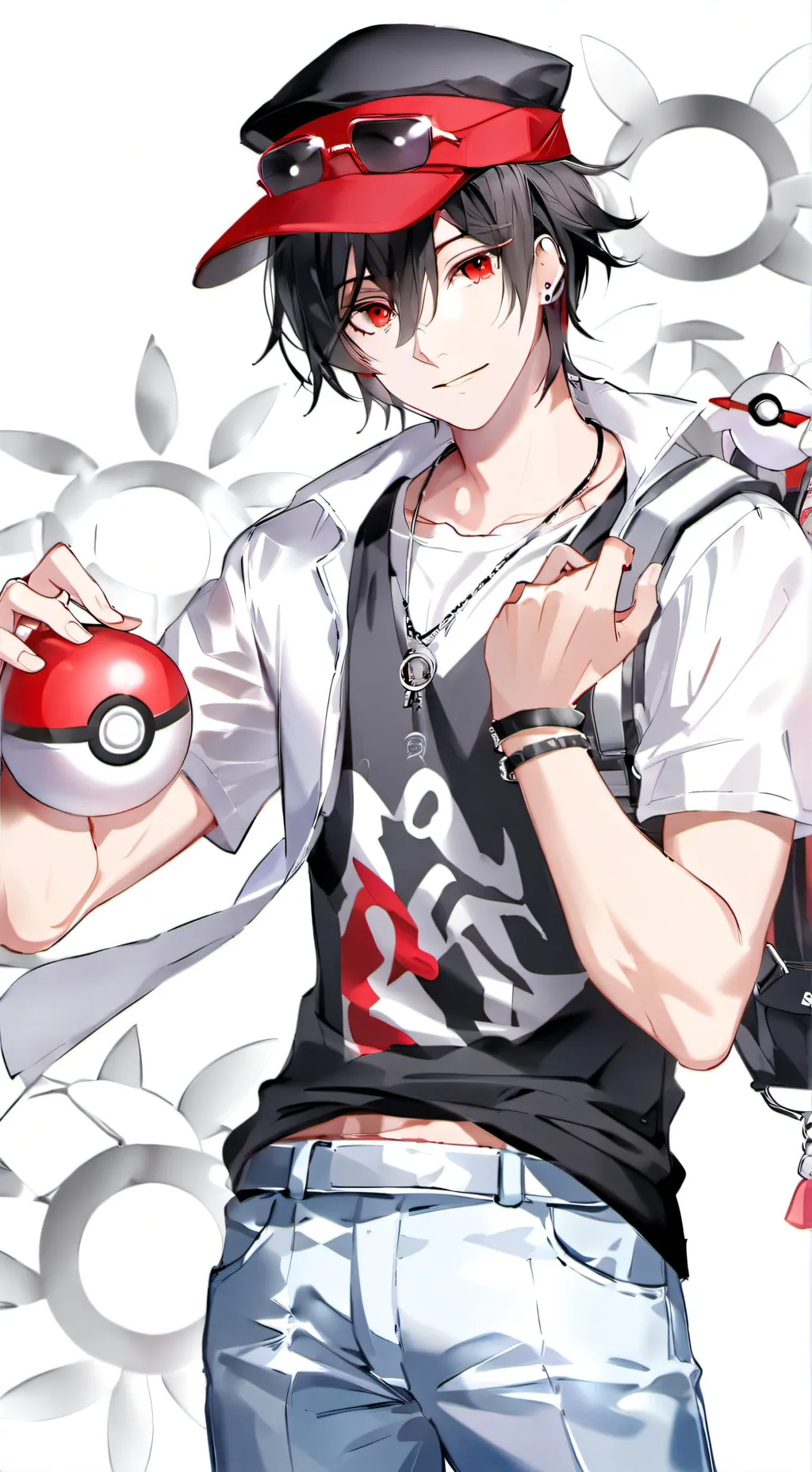 ai character: MHA x Pokemon background