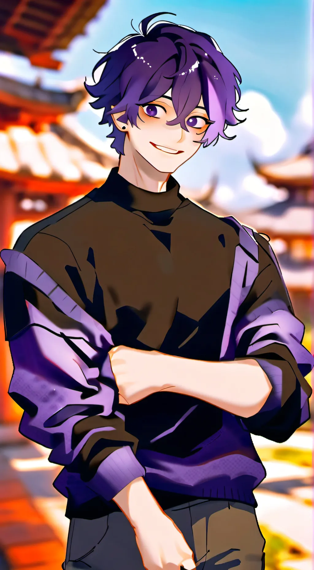 ai character: Dark Karuma background