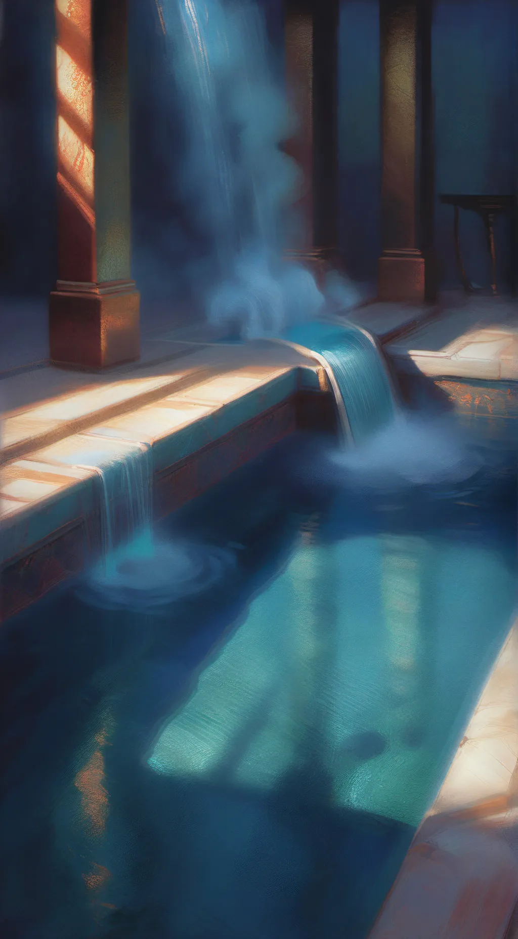 ai character: Haikyuu hot spring background