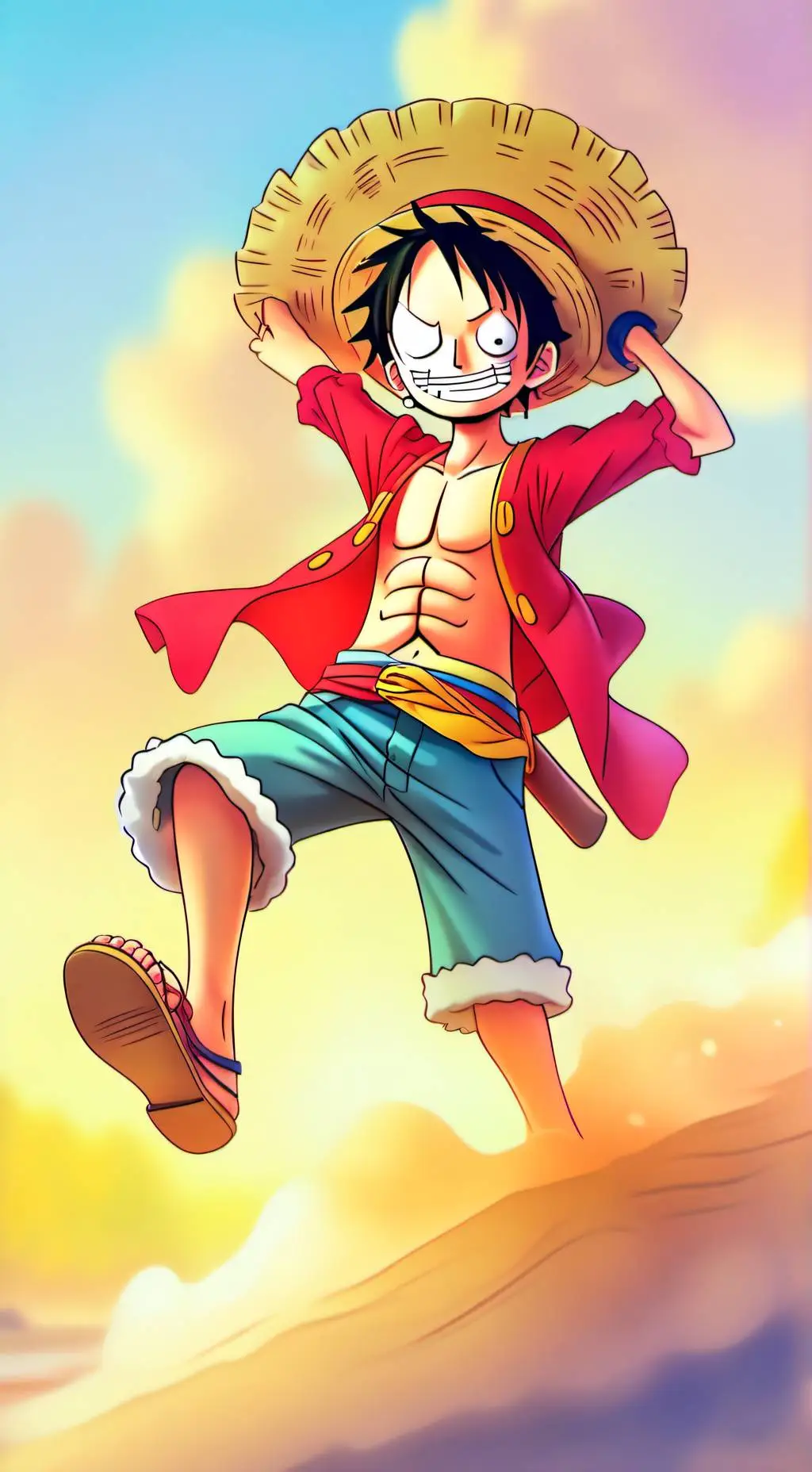 ai character: save luffy  background