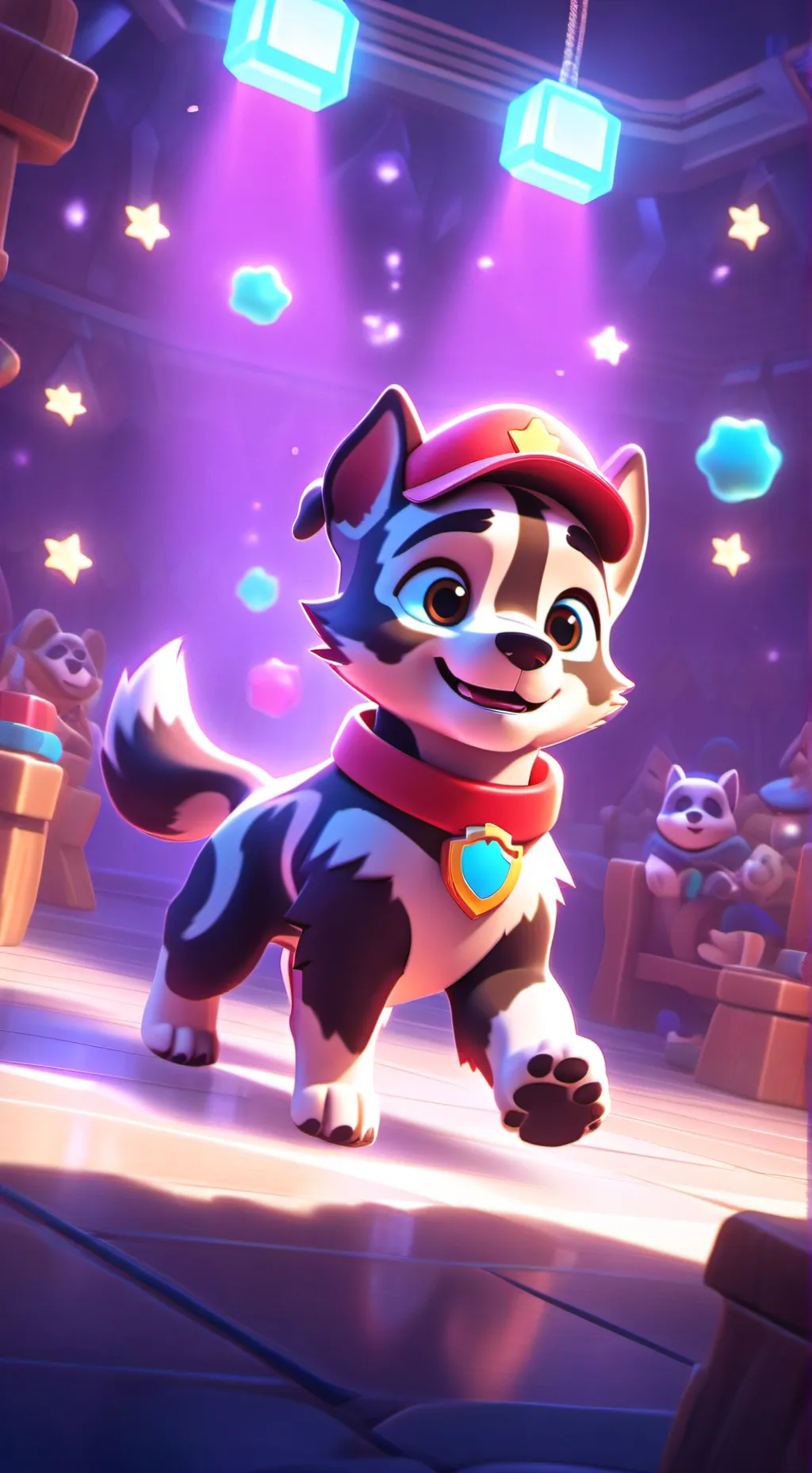 ai character: paw patrol  background